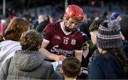 11 February 2024; Tom Monaghan of Galway signs autographs after the Allianz Hurling League Division 1 Group B match between Tipperary and Galway at FBD Semple Stadium in Thurles, Tipperary. Photo by Ray McManus/Sportsfile
