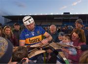 11 February 2024; Seamus Kennedy of Tipperary with supporters after the Allianz Hurling League Division 1 Group B match between Tipperary and Galway at FBD Semple Stadium in Thurles, Tipperary. Photo by Tom Beary/Sportsfile
