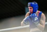 11 February 2024; Aoife O'Rourke of Ireland in action against Baison Manikon of Thailand in their middleweight 75kg final bout during the 75th International Boxing Tournament Strandja in Sofia, Bulgaria. Photo by Liubomir Asenov /Sportsfile