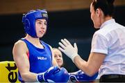 11 February 2024; Aoife O'Rourke of Ireland during her middleweight 75kg final bout against Baison Manikon of Thailand at the 75th International Boxing Tournament Strandja in Sofia, Bulgaria. Photo by Liubomir Asenov /Sportsfile