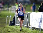 11 February 2024; Joanne Campbell of Finn Valley AC, Donegal, competes in the intermediate women's 5000m during the 123.ie National Intermediate, Masters & Juvenile B Cross Country Championships at DKiT Campus in Dundalk, Louth. Photo by Stephen Marken/Sportsfile