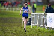 11 February 2024; Amy Greene of Finn Valley AC, Donegal, on her way to winning the intermediate women's 5000m during the 123.ie National Intermediate, Masters & Juvenile B Cross Country Championships at DKiT Campus in Dundalk, Louth. Photo by Stephen Marken/Sportsfile
