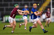 11 February 2024; Sean Kenneally of Tipperary is tackled by Jack Grealish of Galway during the Allianz Hurling League Division 1 Group B match between Tipperary and Galway at FBD Semple Stadium in Thurles, Tipperary. Photo by Tom Beary/Sportsfile