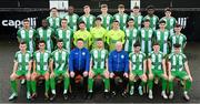 10 February 2024; The Bray Wanderers squad with head coach Ian Ryan and head of football Pat Devlin during a Bray Wanderers FC squad portraits session at the Carlisle Grounds in Bray, Wicklow. Photo by Seb Daly/Sportsfile