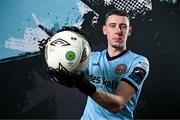 11 February 2024; Goalkeeper Luke Dennison poses for a portrait during a Bohemians FC squad portraits session at DCU Sports Complex in Dublin. Photo by Stephen McCarthy/Sportsfile
