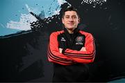 11 February 2024; Bohemians manager Declan Devine poses for a portrait during a Bohemians FC squad portraits session at DCU Sports Complex in Dublin. Photo by Stephen McCarthy/Sportsfile