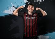 11 February 2024; James Clarke poses for a portrait during a Bohemians FC squad portraits session at DCU Sports Complex in Dublin. Photo by Stephen McCarthy/Sportsfile