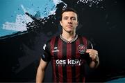 11 February 2024; Keith Buckley poses for a portrait during a Bohemians FC squad portraits session at DCU Sports Complex in Dublin. Photo by Stephen McCarthy/Sportsfile