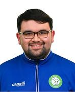 10 February 2024; Kitman Josh Dolan poses for a portrait during a Bray Wanderers FC squad portraits session at Carlisle Grounds in Bray, Wicklow. Photo by Tyler Miller/Sportsfile