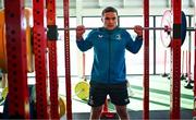 12 February 2024; Scott Penny during a gym session on the Leinster Rugby 12 County Tour at Mullingar RFC in Westmeath. Photo by Harry Murphy/Sportsfile