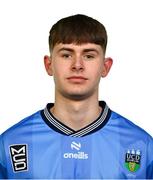 9 February 2024; Luke O'Regan poses for a portrait during a UCD FC squad portraits session at UCD Bowl in Belfield, Dublin. Photo by Tyler Miller/Sportsfile