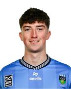 9 February 2024; Mikey Raggett poses for a portrait during a UCD FC squad portraits session at UCD Bowl in Belfield, Dublin. Photo by Tyler Miller/Sportsfile
