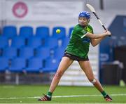 11 February 2024; Katie Molloy of Queens University Belfast during the Electric Ireland Fr Meaghair Cup final match between Queens University Belfast and Ulster University Jordanstown at University of Galway Connacht GAA Centre of Excellence in Bekan, Mayo. Photo by Sam Barnes/Sportsfile