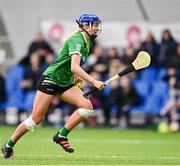 11 February 2024; Katie Molloy of Queens University Belfast during the Electric Ireland Fr Meaghair Cup final match between Queens University Belfast and Ulster University Jordanstown at University of Galway Connacht GAA Centre of Excellence in Bekan, Mayo. Photo by Sam Barnes/Sportsfile