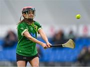 11 February 2024; Caitlin Armstong of Queens University Belfast during the Electric Ireland Fr Meaghair Cup final match between Queens University Belfast and Ulster University Jordanstown at University of Galway Connacht GAA Centre of Excellence in Bekan, Mayo. Photo by Sam Barnes/Sportsfile