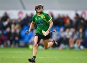 11 February 2024; Caitlin Armstong of Queens University Belfast during the Electric Ireland Fr Meaghair Cup final match between Queens University Belfast and Ulster University Jordanstown at University of Galway Connacht GAA Centre of Excellence in Bekan, Mayo. Photo by Sam Barnes/Sportsfile