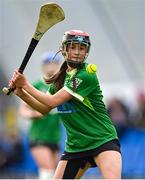 11 February 2024; Caitlin Armstong of Queens University Belfast during the Electric Ireland Fr Meaghair Cup final match between Queens University Belfast and Ulster University Jordanstown at University of Galway Connacht GAA Centre of Excellence in Bekan, Mayo. Photo by Sam Barnes/Sportsfile