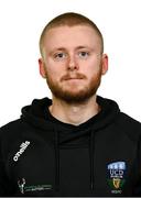 9 February 2024; Analyst Dillon Hennessy poses for a portrait during a UCD FC squad portraits session at UCD Bowl in Belfield, Dublin. Photo by Tyler Miller/Sportsfile