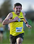 11 February 2024; Christopher Hutchinson of North Belfast Harriers, Antrim, competes in the masters men's 7000m during the 123.ie National Intermediate, Masters & Juvenile B Cross Country Championships at DKiT Campus in Dundalk, Louth. Photo by Stephen Marken/Sportsfile