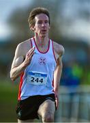 11 February 2024; Eamon Murphy of North Sligo AC, competes in the masters men's 7000m during the 123.ie National Intermediate, Masters & Juvenile B Cross Country Championships at DKiT Campus in Dundalk, Louth. Photo by Stephen Marken/Sportsfile