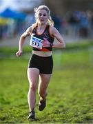 11 February 2024; Clodagh Galvin of Clonliffe Harriers AC, Dublin, competes in the intermediate women's 5000m during the 123.ie National Intermediate, Masters & Juvenile B Cross Country Championships at DKiT Campus in Dundalk, Louth. Photo by Stephen Marken/Sportsfile