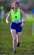 11 February 2024; Brigid Long of Liffey Valley AC, Dublin, competes in the intermediate women's 5000m during the 123.ie National Intermediate, Masters & Juvenile B Cross Country Championships at DKiT Campus in Dundalk, Louth. Photo by Stephen Marken/Sportsfile