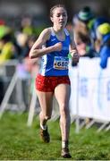 11 February 2024; Lucy Clinton of Waterford AC, competes in the Girls U15 2500m during the 123.ie National Intermediate, Masters & Juvenile B Cross Country Championships at DKiT Campus in Dundalk, Louth. Photo by Stephen Marken/Sportsfile