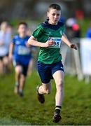 11 February 2024; Donnchadh Sheehan of Monaghan Phoenix AC, competes in the Boys U13 1500m during the 123.ie National Intermediate, Masters & Juvenile B Cross Country Championships at DKiT Campus in Dundalk, Louth. Photo by Stephen Marken/Sportsfile