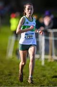 11 February 2024; Chloe Griffin of Raheny Shamrock AC, Dublin, competes in the Girls U17 3000m during the 123.ie National Intermediate, Masters & Juvenile B Cross Country Championships at DKiT Campus in Dundalk, Louth. Photo by Stephen Marken/Sportsfile