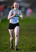 11 February 2024; Rachel Costello of Raheny Shamrock AC, Dublin, competes in the Girls U17 3000m during the 123.ie National Intermediate, Masters & Juvenile B Cross Country Championships at DKiT Campus in Dundalk, Louth. Photo by Stephen Marken/Sportsfile