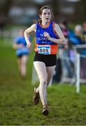 11 February 2024; Rebecca O'Neill of West Muskerry AC, Cork, competes in the Girls U17 3000m during the 123.ie National Intermediate, Masters & Juvenile B Cross Country Championships at DKiT Campus in Dundalk, Louth. Photo by Stephen Marken/Sportsfile