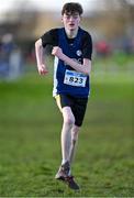 11 February 2024; Evan Aylward of St Senans AC, Kilkenny, competes in the Boys U17 3000m during the 123.ie National Intermediate, Masters & Juvenile B Cross Country Championships at DKiT Campus in Dundalk, Louth. Photo by Stephen Marken/Sportsfile