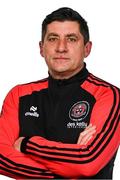 11 February 2024; Manager Declan Devine poses for a portrait during a Bohemians FC squad portraits session at DCU Sports Complex in Dublin. Photo by Tyler Miller/Sportsfile