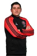 11 February 2024; Manager Declan Devine poses for a portrait during a Bohemians FC squad portraits session at DCU Sports Complex in Dublin. Photo by Tyler Miller/Sportsfile