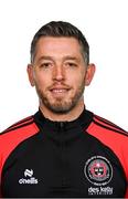 11 February 2024; Assistant manager Gary Cronin poses for a portrait during a Bohemians FC squad portraits session at DCU Sports Complex in Dublin. Photo by Tyler Miller/Sportsfile