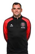 11 February 2024; Goalkeeper coach Chris Bennion poses for a portrait during a Bohemians FC squad portraits session at DCU Sports Complex in Dublin. Photo by Tyler Miller/Sportsfile