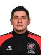 11 February 2024; Manager Declan Devine poses for a portrait during a Bohemians FC squad portraits session at DCU Sports Complex in Dublin. Photo by Tyler Miller/Sportsfile