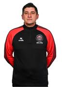 11 February 2024; Manager Declan Devine poses for a portrait during a Bohemians FC squad portraits session at DCU Sports Complex in Dublin. Photo by Tyler Miller/Sportsfile