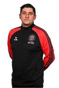 11 February 2024; Manager Declan Devine poses for a portrait during a Bohemians FC squad portraits session at DCU Sports Complex in Dublin. Photo by Tyler Miller/Sportsfile