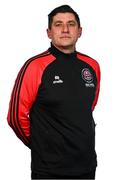 11 February 2024; Manager Declan Devine poses for a portrait during a Bohemians FC squad portraits session at DCU Sports Complex in Dublin. Photo by Tyler Miller/Sportsfile