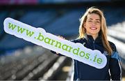 12 February 2024; In attandance at the GPA and Barnardos launch of their official charity partnership for 2024 in Croke Park, Dublin, is Dublin camogie player Aisling Maher. Photo by Ramsey Cardy/Sportsfile