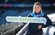 12 February 2024; In attandance at the GPA and Barnardos launch of their official charity partnership for 2024 in Croke Park, Dublin, is Cavan ladies footballer Christina Charters. Photo by Ramsey Cardy/Sportsfile