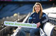 12 February 2024; In attandance at the GPA and Barnardos launch of their official charity partnership for 2024 in Croke Park, Dublin, is Dublin camogie player Aisling Maher. Photo by Ramsey Cardy/Sportsfile