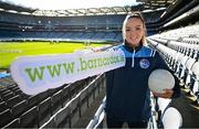 12 February 2024; In attandance at the GPA and Barnardos launch of their official charity partnership for 2024 in Croke Park, Dublin, is Cavan ladies footballer Christina Charters. Photo by Ramsey Cardy/Sportsfile