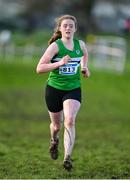 11 February 2024; Ella Connolly of Monaghan Phoenix AC, competes in the Girls U17 3000m during the 123.ie National Intermediate, Masters & Juvenile B Cross Country Championships at DKiT Campus in Dundalk, Louth. Photo by Stephen Marken/Sportsfile