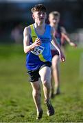 11 February 2024; Will Ryan of Ballyroan Abbeyleix and District AC, Laois, competes in the Boys U17 3000m during the 123.ie National Intermediate, Masters & Juvenile B Cross Country Championships at DKiT Campus in Dundalk, Louth. Photo by Stephen Marken/Sportsfile