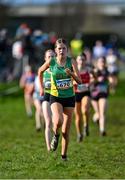 11 February 2024; Sadhbh Cahill of An Ríocht AC, Kerry, competes in the Girls U15  2500m during the 123.ie National Intermediate, Masters & Juvenile B Cross Country Championships at DKiT Campus in Dundalk, Louth. Photo by Stephen Marken/Sportsfile