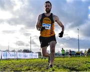 11 February 2024; Mark Rafferty of Annadale Striders, Antrim, competes in the masters men's 7000m during the 123.ie National Intermediate, Masters & Juvenile B Cross Country Championships at DKiT Campus in Dundalk, Louth. Photo by Stephen Marken/Sportsfile