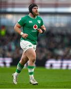 11 February 2024; Jeremy Loughman of Ireland during the Guinness Six Nations Rugby Championship match between Ireland and Italy at the Aviva Stadium in Dublin. Photo by Brendan Moran/Sportsfile