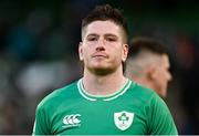 11 February 2024; Joe McCarthy of Ireland during the Guinness Six Nations Rugby Championship match between Ireland and Italy at the Aviva Stadium in Dublin. Photo by Brendan Moran/Sportsfile